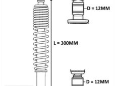 Schokbreker Betor Schakel Derbi SENDA'00 300mm