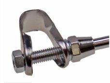 Spiegel UNI PVC Rond + Klem Zwart 102mm