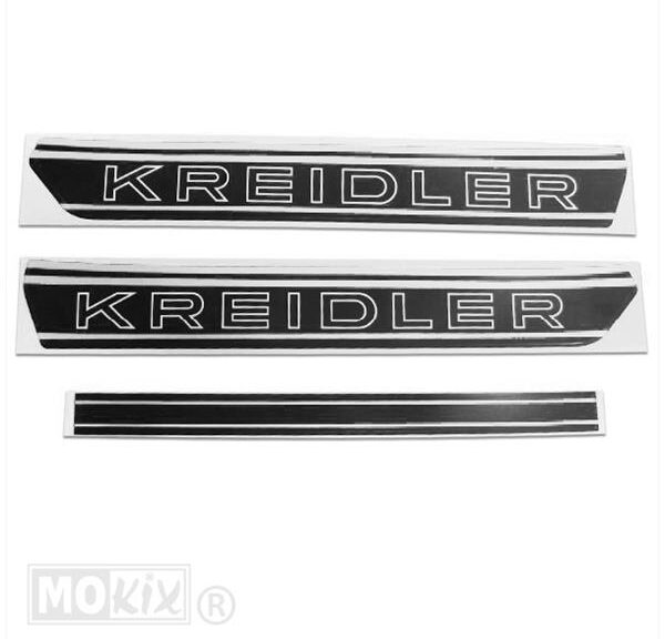 Kreidler Tanktransfer SET Zwart/WIT