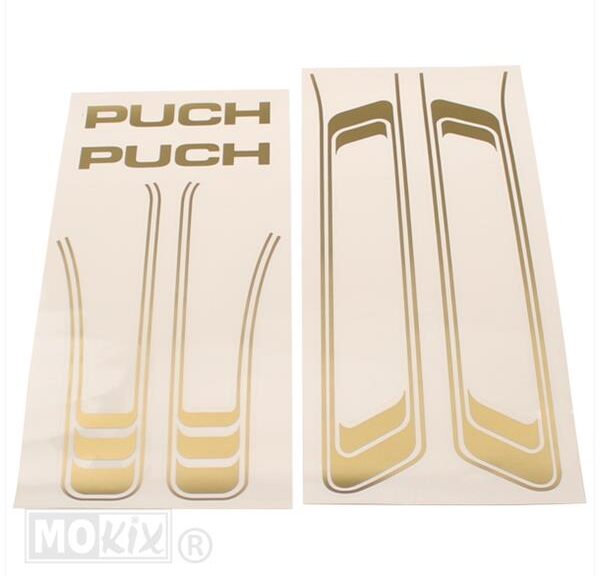 Puch Maxi Stickerset PVC Goud