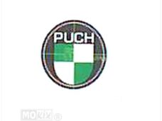 Puch Sticker Embleem Rond Groen/WIT