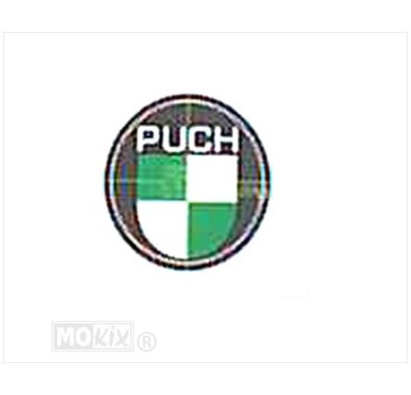 Puch Sticker Embleem Rond Groen/WIT