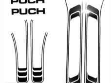 Puch Maxi Stickerset PVC Zwart
