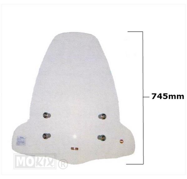 Windscherm Piaggio Beverly  125/200cc Faco H745