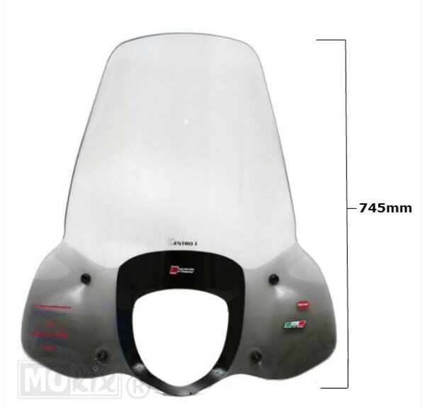 Windscherm Malaguti Centro 07 50-125 Faco H745"