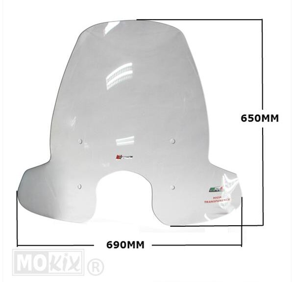 Windscherm Peugeot DJANGO125/180cc Faco H660