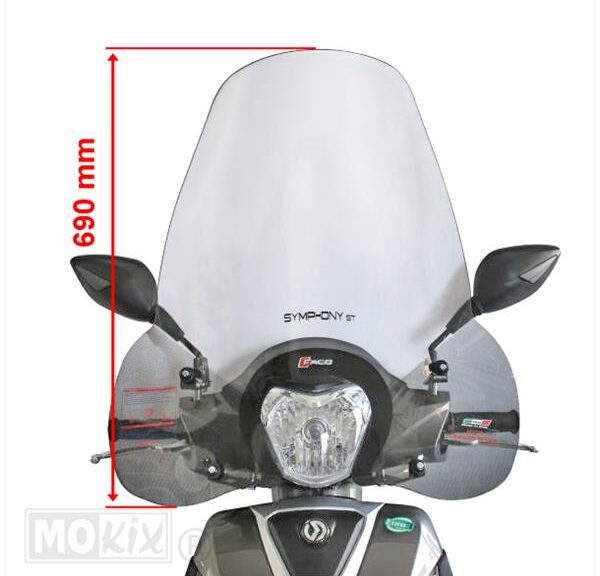Windscherm SYM Symphony ST 15-"19 Faco Groot H690"