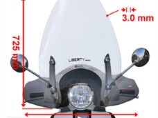 Windscherm Piaggio Liberty I-GET '16-'20 Faco H725