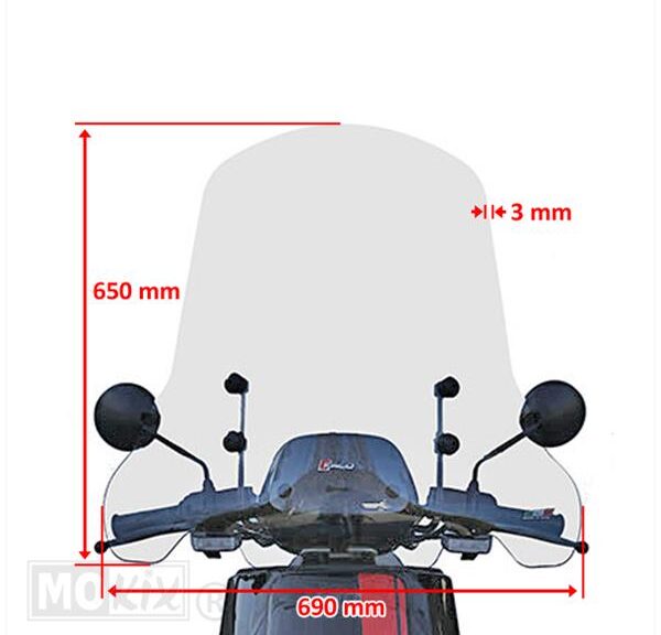 Windscherm NIU N15 / NGT H650 Faco