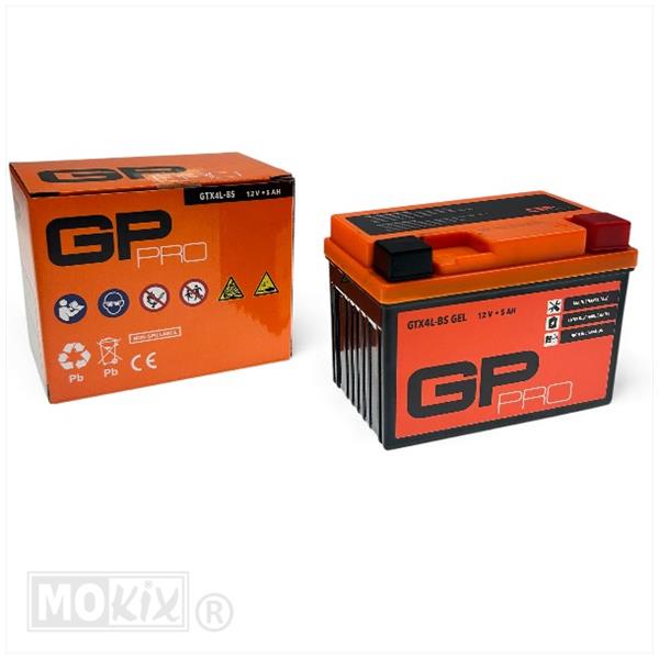 Accu GTX 4L-BS (YTX 4L-BS) GEL 113x70x88 GP-PRO - Afbeelding 2