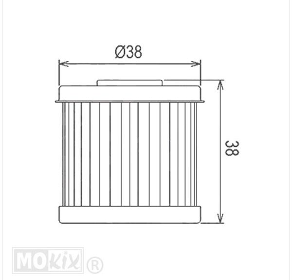 Oliefilter LML 4T 125cc Hiflo