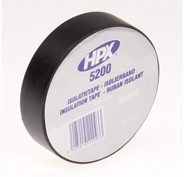 Isolatie Tape Zwart 15mm X 10mtr (10) - HPX