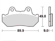 Remblokset Lucas Honda CBX 125/CN Helix 250 KBA