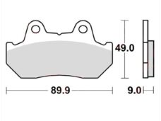 Remblokset Lucas Honda CBX 125/CN Helix 250 KBA