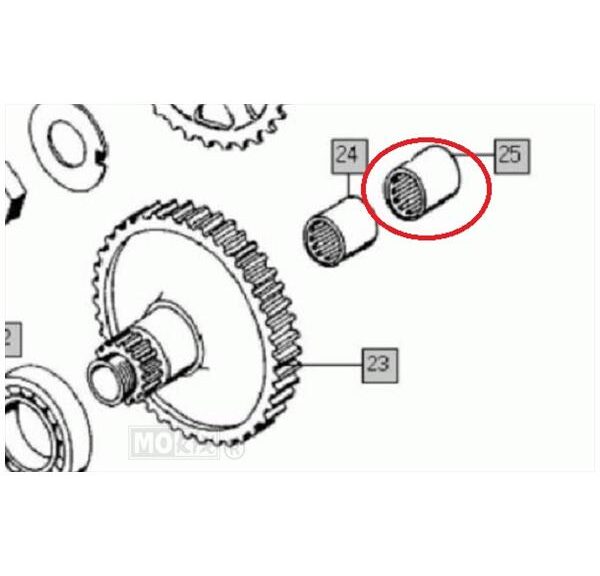 TO Naaldlager SCE 108 26.4x20.7x12.6 - Tomos