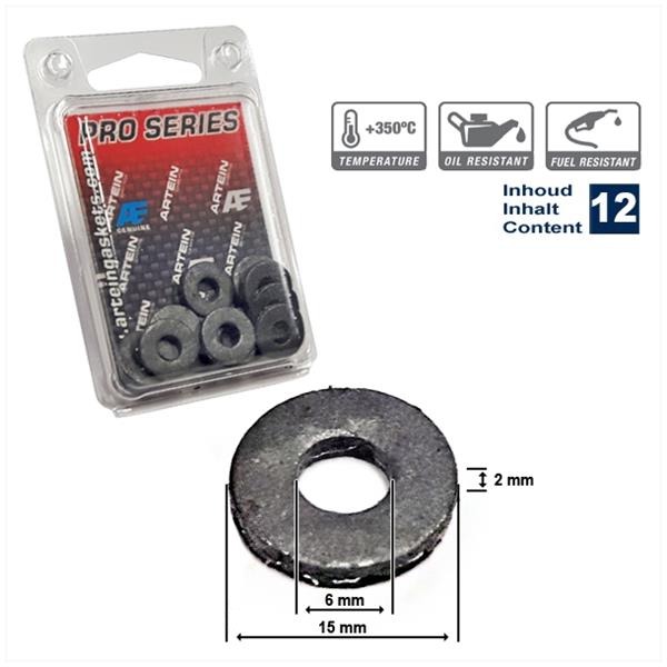 Thermische Isolatie Ring (Uitlaat) 6x15x2 (12) - Artein