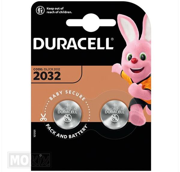 Batterij Knoopcel Lithium 3V 4PK 2032 Duracell (2)