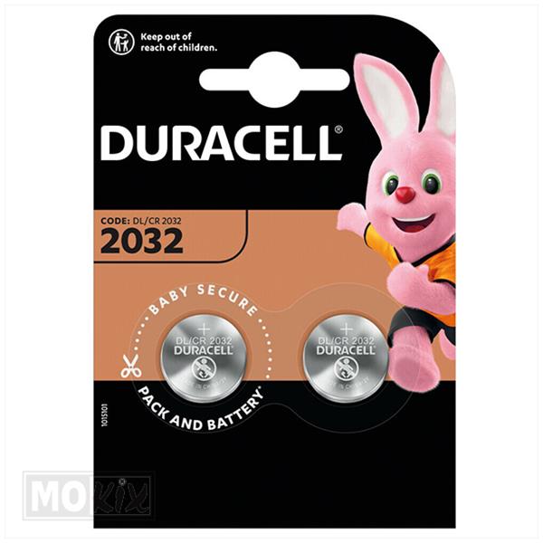 Batterij Knoopcel Lithium 3V 4PK 2032 Duracell (2)