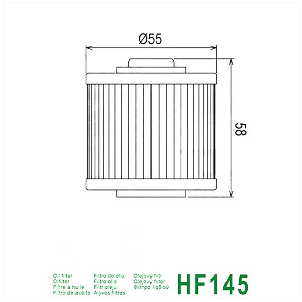 Oliefilter Yamaha Cygnus 125/TT600 NT Hiflo