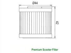 Oliefilter Kymco Downtown 125/300i Hiflo