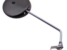 Spiegel UNI PVC Rond + Klem Zwart 102mm