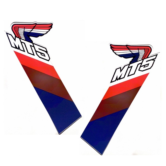 Honda MT'86 Tanktransferset WIT Links/Rechts