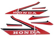 Honda MB '87 Tanktransferset Rood/WIT