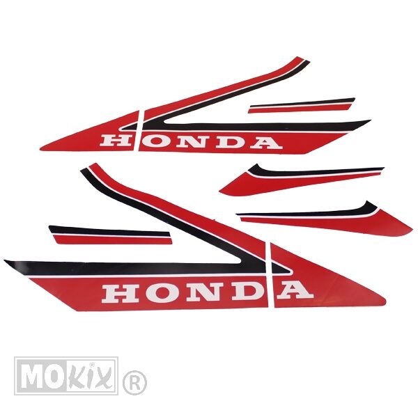Honda MB '87 Tanktransferset Rood/WIT