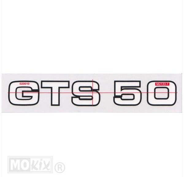 Zundapp Sticker GTS50 WIT/Zwart 160x 25mm (1)