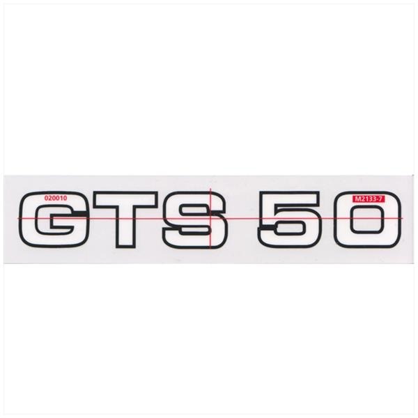 Zundapp Sticker GTS50 WIT/Zwart 160x 25mm (1)