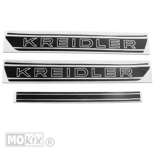 Kreidler Tanktransfer SET Zwart/WIT