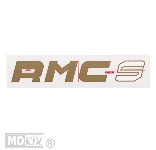 F040090 KREIDLER STICKER RMC-S GOUD 145 x 30mm (1)