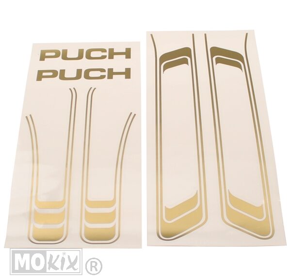 Puch Maxi Stickerset PVC Goud