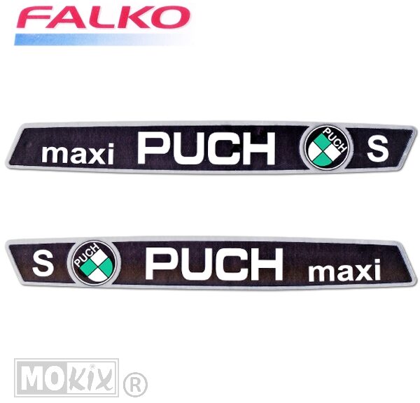 Puch Maxi Stickerset Tank 205x25 Chroom (2)