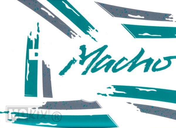 Puch Macho SET '91 Stickerset Zwart/Groen