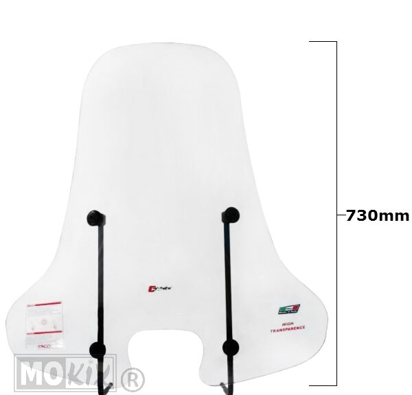 Windscherm Piaggio ZIP 2000 2T/4T 50-125 Faco H730