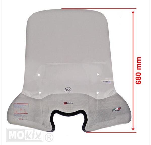 Windscherm Piaggio FLY 2012 50/125cc Faco H680