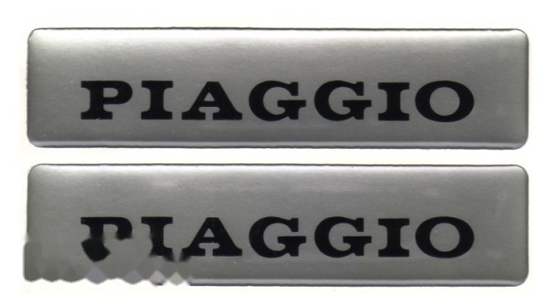 Piaggio Sticker 3D Lang 2 Stuks