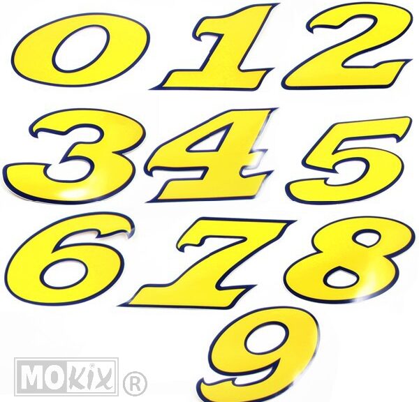 Nummerkit Geel-Blauw Groot