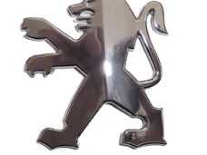 Peugeot Leeuw Chroom Sticker Embleem DIK