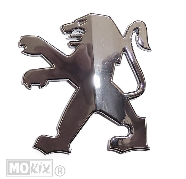 Peugeot Leeuw Chroom Sticker Embleem DIK