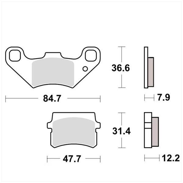 Remblokset Newfren PGO Quad/Buggy Newfren