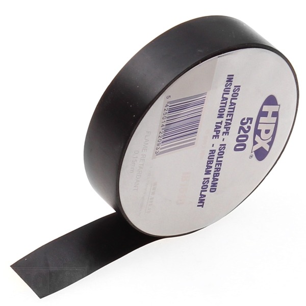 Isolatie Tape Zwart 15mm X 10mtr (10) - HPX