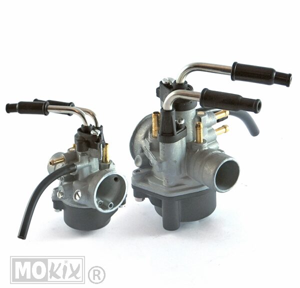 Dellorto PHBN 17.5 carburateur met kabelchoke voor Minarelli scooters