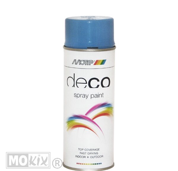 Motip Deco spuitbus hemelsblauw RAL 5015 hoogglans 400 ml