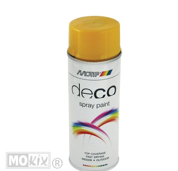 Motip Deco spuitlak RAL 1004 goudgeel hoogglans 400 ml spuitbus