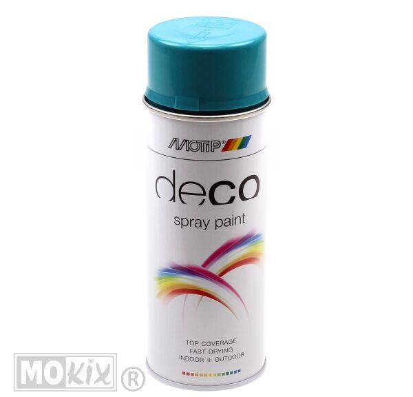 Motip spuitbus hoogglans alkydlak turquoise RAL 5018 400 ml