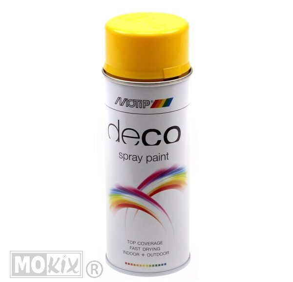 Motip spuitlak RAL 1021 koolzaadgeel hoogglans spuitbus 400 ml