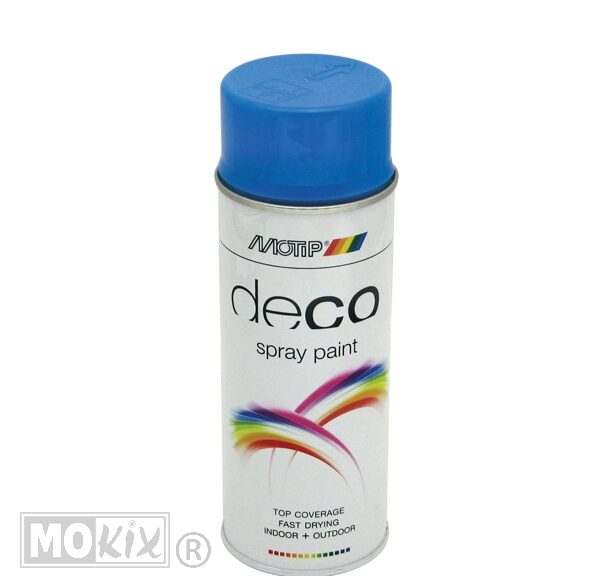 Motip Deco spuitlak hoogglans RAL 5002 ultramarijnblauw 400ml spuitbus