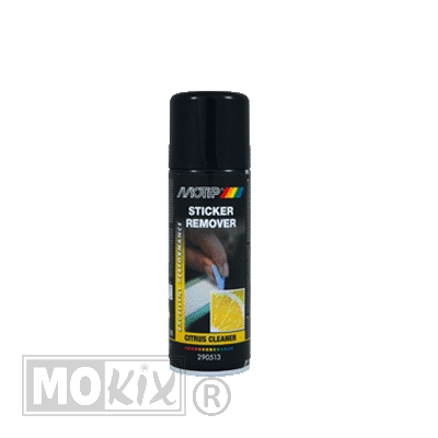 Motip Sticker Remover spray 200ml citrusreiniger voor stickers en lijmresten